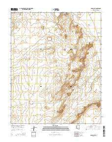 Rock Point Arizona Current topographic map, 1:24000 scale, 7.5 X 7.5 Minute, Year 2014