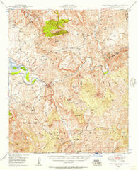 Rockinstraw Mtn Arizona Historical topographic map, 1:62500 scale, 15 X 15 Minute, Year 1949