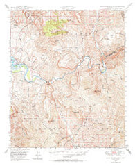 Rockinstraw Mtn Arizona Historical topographic map, 1:62500 scale, 15 X 15 Minute, Year 1949