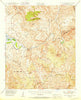 Rockinstraw Mtn Arizona Historical topographic map, 1:62500 scale, 15 X 15 Minute, Year 1950