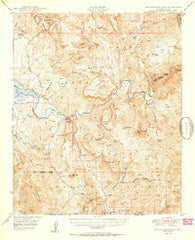 Rockinstraw Mtn Arizona Historical topographic map, 1:62500 scale, 15 X 15 Minute, Year 1950