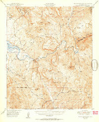 Rockinstraw Mtn Arizona Historical topographic map, 1:62500 scale, 15 X 15 Minute, Year 1950