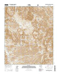Rockinstraw Mountain Arizona Current topographic map, 1:24000 scale, 7.5 X 7.5 Minute, Year 2014