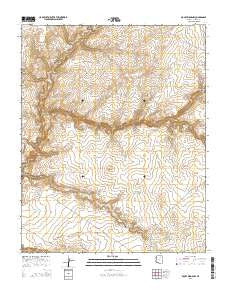 Rocky Ridge NW Arizona Current topographic map, 1:24000 scale, 7.5 X 7.5 Minute, Year 2014