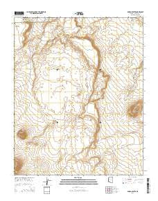 Roden Crater Arizona Current topographic map, 1:24000 scale, 7.5 X 7.5 Minute, Year 2014