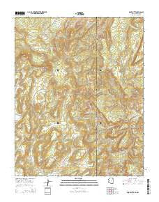 Roof Butte Arizona Current topographic map, 1:24000 scale, 7.5 X 7.5 Minute, Year 2014