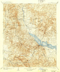 Roosevelt Arizona Historical topographic map, 1:125000 scale, 30 X 30 Minute, Year 1912