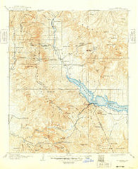 Roosevelt Arizona Historical topographic map, 1:125000 scale, 30 X 30 Minute, Year 1912