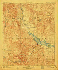 Roosevelt Arizona Historical topographic map, 1:125000 scale, 30 X 30 Minute, Year 1912