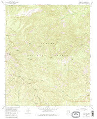 Rose Peak Arizona Historical topographic map, 1:24000 scale, 7.5 X 7.5 Minute, Year 1967