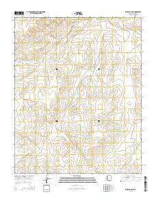 Rosebud Tank Arizona Current topographic map, 1:24000 scale, 7.5 X 7.5 Minute, Year 2014
