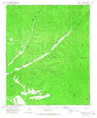 Round Top Mtn Arizona Historical topographic map, 1:24000 scale, 7.5 X 7.5 Minute, Year 1966