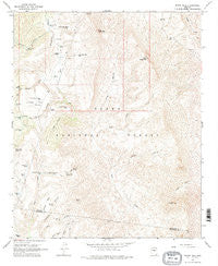 Rover Peak Arizona Historical topographic map, 1:24000 scale, 7.5 X 7.5 Minute, Year 1967