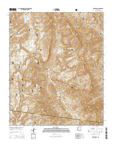 Rover Peak Arizona Current topographic map, 1:24000 scale, 7.5 X 7.5 Minute, Year 2014