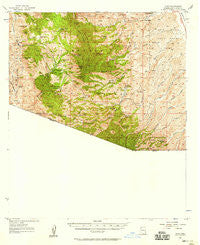 Ruby Arizona Historical topographic map, 1:62500 scale, 15 X 15 Minute, Year 1957