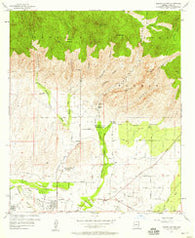 Sabino Canyon Arizona Historical topographic map, 1:24000 scale, 7.5 X 7.5 Minute, Year 1957