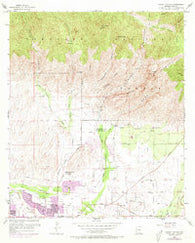 Sabino Canyon Arizona Historical topographic map, 1:24000 scale, 7.5 X 7.5 Minute, Year 1957