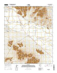 Sacaton Arizona Current topographic map, 1:24000 scale, 7.5 X 7.5 Minute, Year 2014