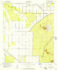 Sacaton Butte Arizona Historical topographic map, 1:24000 scale, 7.5 X 7.5 Minute, Year 1952