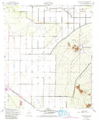Sacaton Butte Arizona Historical topographic map, 1:24000 scale, 7.5 X 7.5 Minute, Year 1952