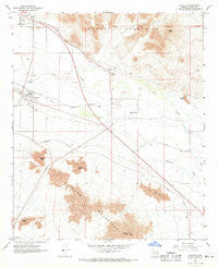 Sacaton Arizona Historical topographic map, 1:24000 scale, 7.5 X 7.5 Minute, Year 1966