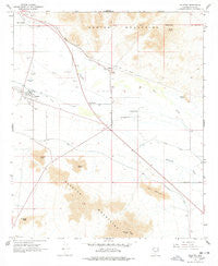 Sacaton Arizona Historical topographic map, 1:24000 scale, 7.5 X 7.5 Minute, Year 1966
