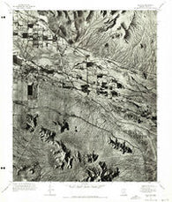 Sacaton Arizona Historical topographic map, 1:24000 scale, 7.5 X 7.5 Minute, Year 1971
