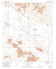 Sacaton Arizona Historical topographic map, 1:24000 scale, 7.5 X 7.5 Minute, Year 1966