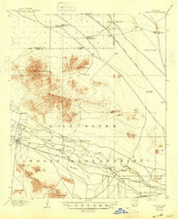 Sacaton Arizona Historical topographic map, 1:62500 scale, 15 X 15 Minute, Year 1907