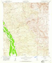 Saddle Mtn. Arizona Historical topographic map, 1:24000 scale, 7.5 X 7.5 Minute, Year 1949