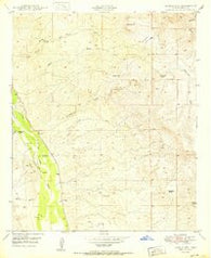 Saddle Mtn. Arizona Historical topographic map, 1:24000 scale, 7.5 X 7.5 Minute, Year 1950