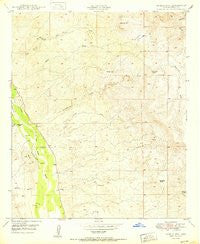 Saddle Mtn. Arizona Historical topographic map, 1:24000 scale, 7.5 X 7.5 Minute, Year 1950