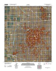 Saddle Mountain Arizona Historical topographic map, 1:24000 scale, 7.5 X 7.5 Minute, Year 2011
