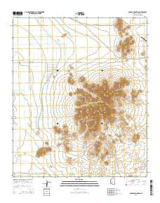 Saddle Mountain Arizona Current topographic map, 1:24000 scale, 7.5 X 7.5 Minute, Year 2014