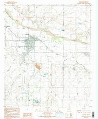 Safford Arizona Historical topographic map, 1:24000 scale, 7.5 X 7.5 Minute, Year 1985