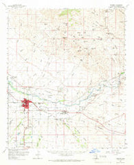 Safford Arizona Historical topographic map, 1:62500 scale, 15 X 15 Minute, Year 1960