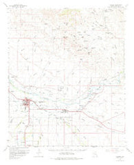 Safford Arizona Historical topographic map, 1:62500 scale, 15 X 15 Minute, Year 1960