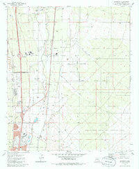 Sahuarita Arizona Historical topographic map, 1:24000 scale, 7.5 X 7.5 Minute, Year 1981