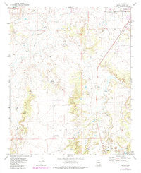 Salado Arizona Historical topographic map, 1:24000 scale, 7.5 X 7.5 Minute, Year 1971