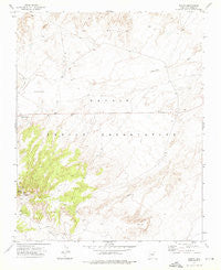 Salina Arizona Historical topographic map, 1:24000 scale, 7.5 X 7.5 Minute, Year 1972