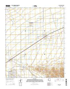 Salome Arizona Current topographic map, 1:24000 scale, 7.5 X 7.5 Minute, Year 2014