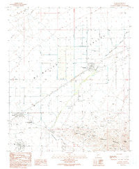 Salome Arizona Historical topographic map, 1:24000 scale, 7.5 X 7.5 Minute, Year 1990