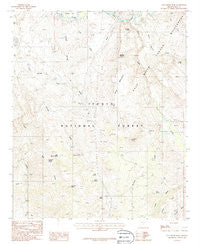 Salt River Peak Arizona Historical topographic map, 1:24000 scale, 7.5 X 7.5 Minute, Year 1986