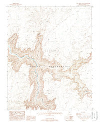 Salt Trail Canyon Arizona Historical topographic map, 1:24000 scale, 7.5 X 7.5 Minute, Year 1988