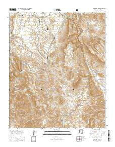 Salt River Peak Arizona Current topographic map, 1:24000 scale, 7.5 X 7.5 Minute, Year 2014