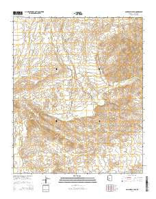 Sam Powell Peak Arizona Current topographic map, 1:24000 scale, 7.5 X 7.5 Minute, Year 2014