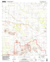 Samaniego Hills Arizona Historical topographic map, 1:24000 scale, 7.5 X 7.5 Minute, Year 1996