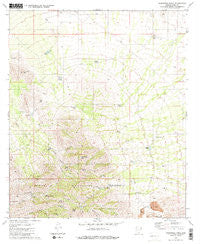 Samaniego Peak Arizona Historical topographic map, 1:24000 scale, 7.5 X 7.5 Minute, Year 1981