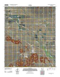 Samaniego Hills Arizona Historical topographic map, 1:24000 scale, 7.5 X 7.5 Minute, Year 2011