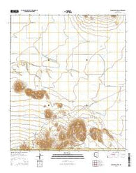 Samaniego Hills Arizona Current topographic map, 1:24000 scale, 7.5 X 7.5 Minute, Year 2014